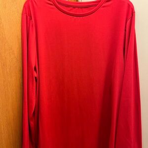 Vibrant Red Long Sleeve Top